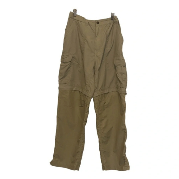 REI Mens Beige Nylon Convertible Cargo Hiking Pants Size L Waist 36" Inseam 30" - Picture 2 of 11